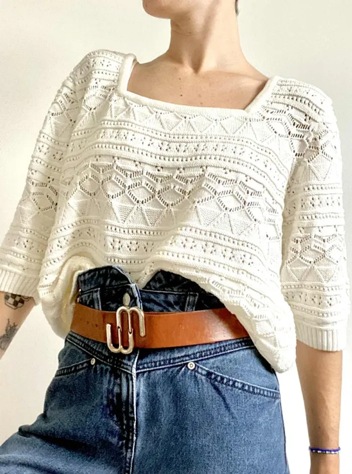 Pull Blanche Porte en taille 38/40 - photo numéro 2