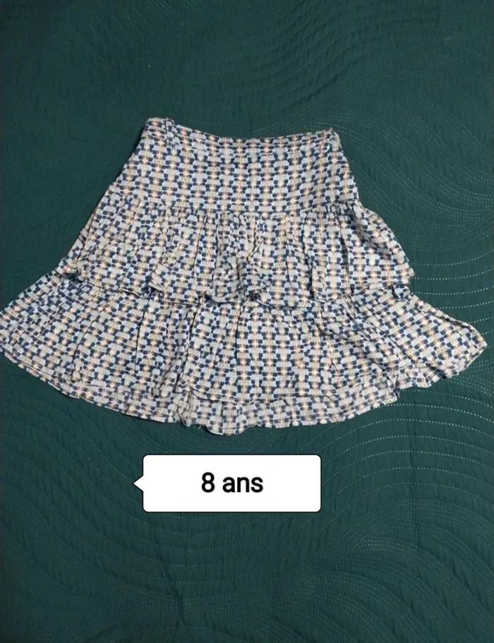 Jupe bleu okaidi 8 ans