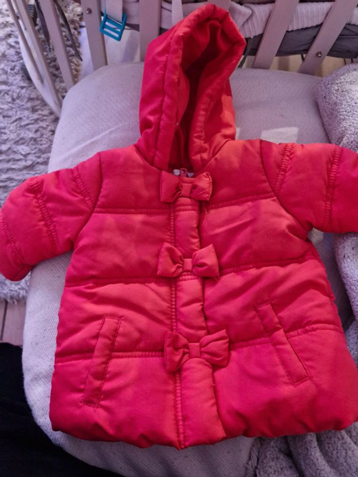 Doudoune hiver fuchsia graine de reve 3 mois