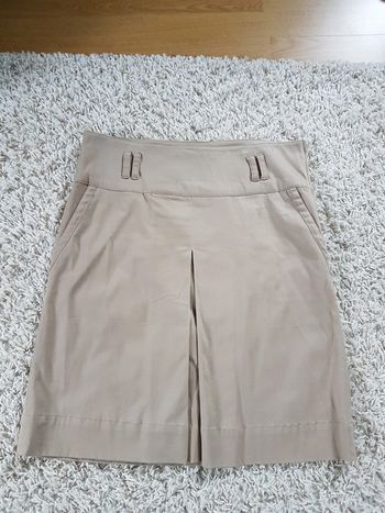 Jupe trapèze pli creux