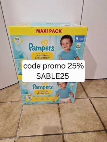 152 couches Pampers premium protection taille 5