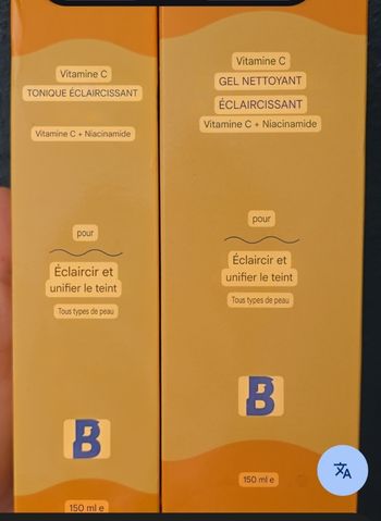 Lot gel nettoyant + tonique éclaircissant