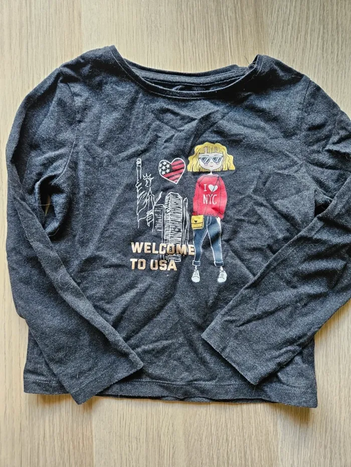 Lot de 8 tee-shirt manches longues 4 ans - photo numéro 11