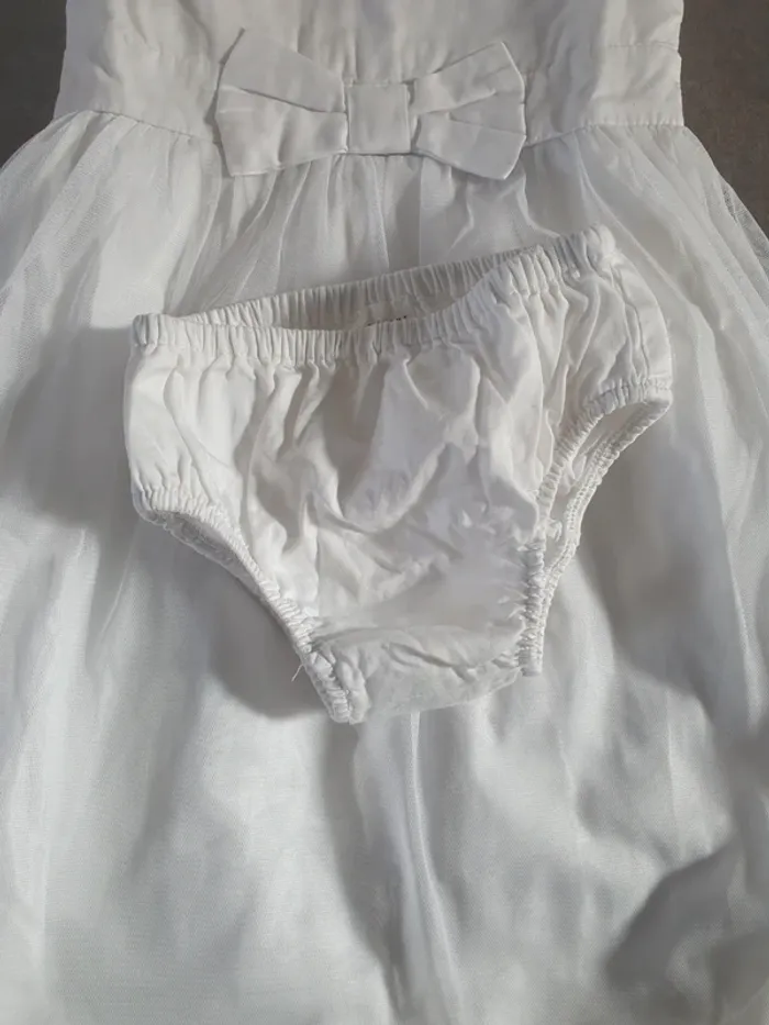 Robe style cermonie blanche neuve sans etiquette - photo numéro 5