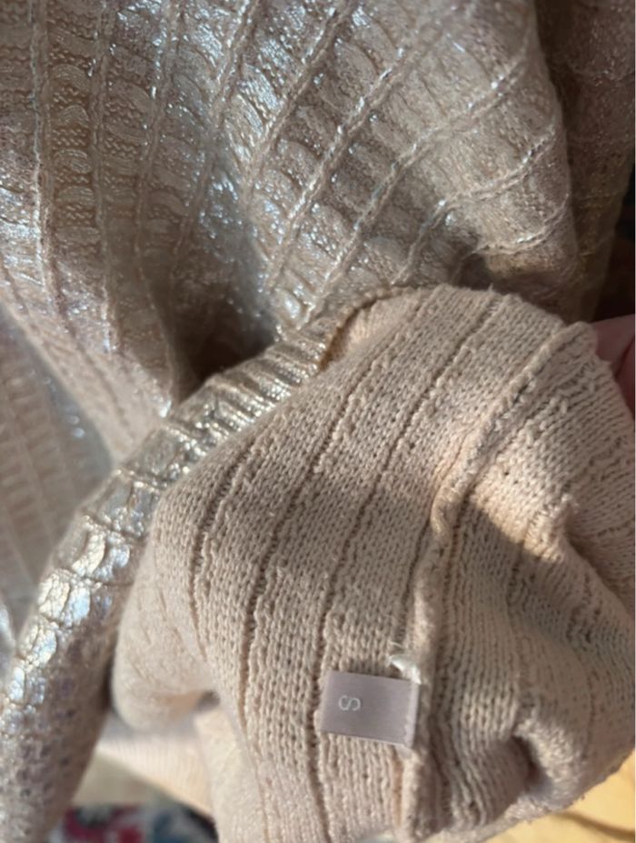 Pull tricot argenté Stefanel - photo numéro 6