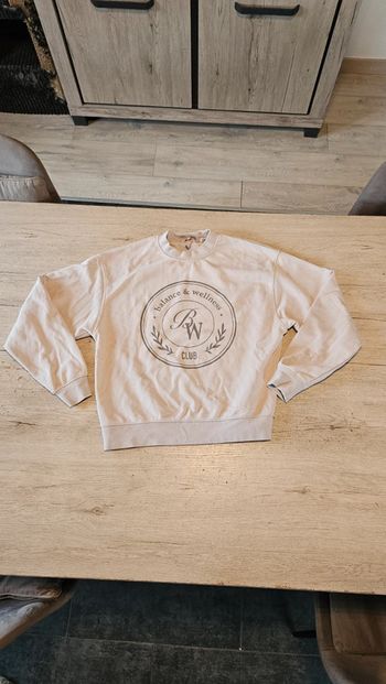 Sweat beige à manches longues, H&M, taille XS