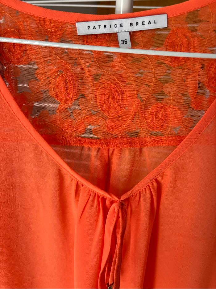 Top transparent orange breal - photo numéro 3