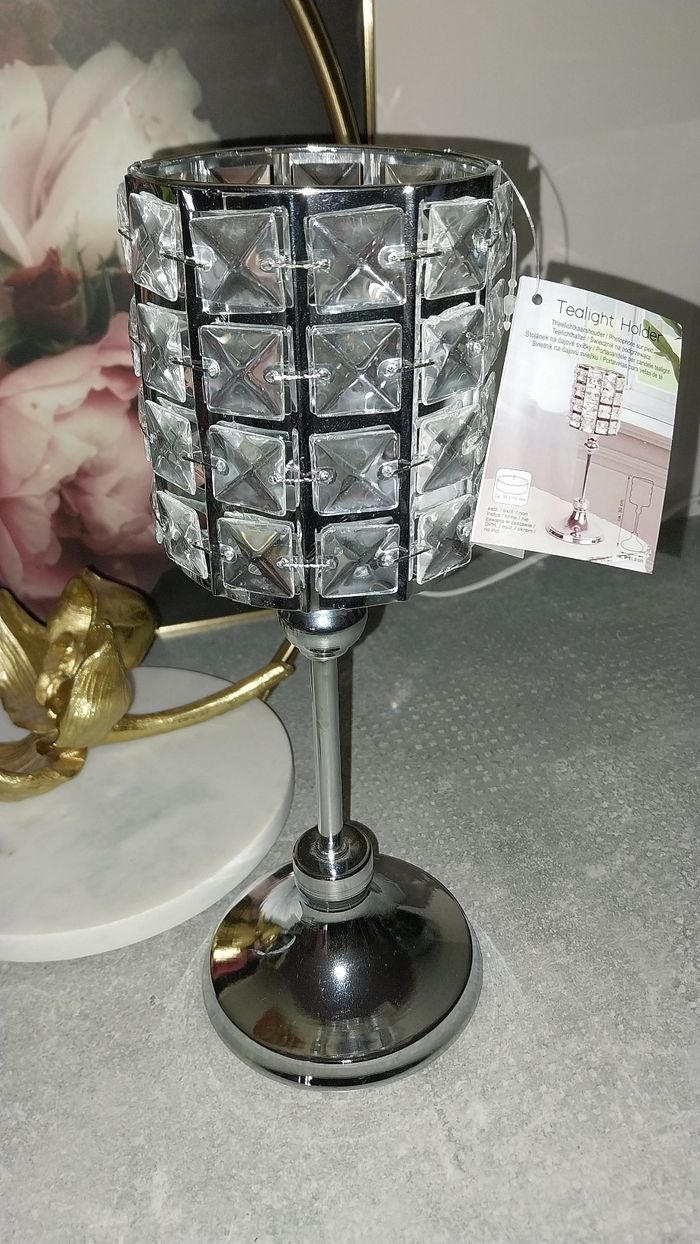 Bougeoir métallisé neuf avec étiquette - photo numéro 2