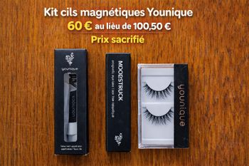 Faux Cils Magnétiques + eyeliner + pince neuf 