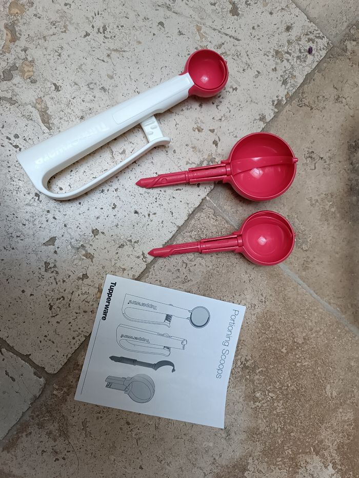 Neuf, Tupperware, set de cuillère portion avec boîte rangement en cadeau - photo numéro 2