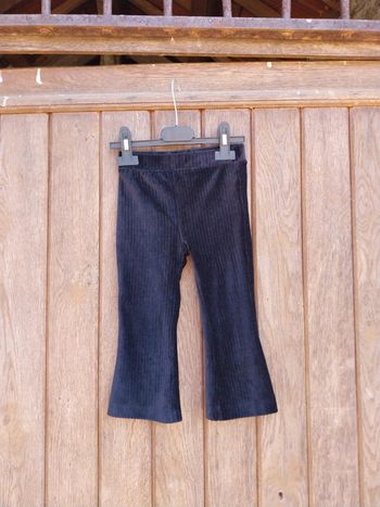 Pantalon en velours patte d'éléphant bébé fille 18 mois