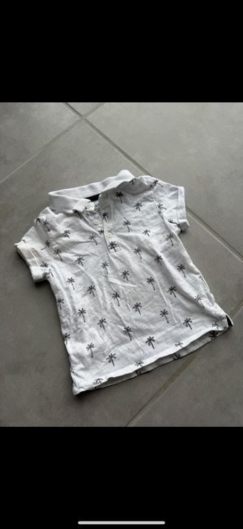 Polo manches courtes Palmier 18 mois