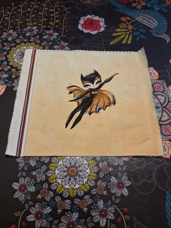 Petit panneau couture thème batman