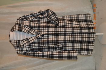 Manteau à carreaux, taille L