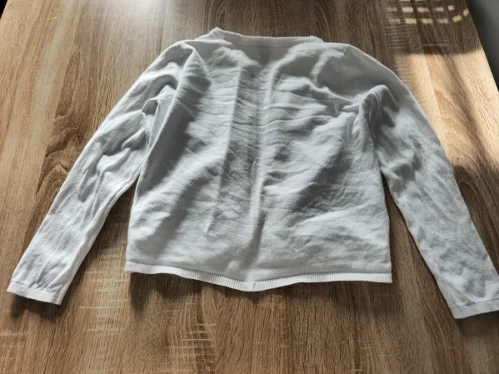 Gilet blanc bouton or - photo numéro 2