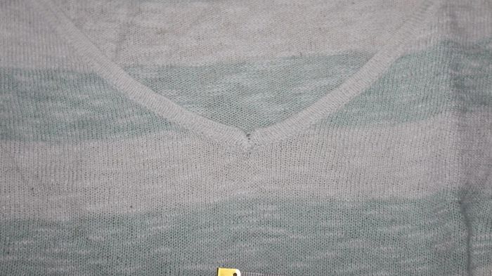 Pull à rayures blanc et vert - photo numéro 10