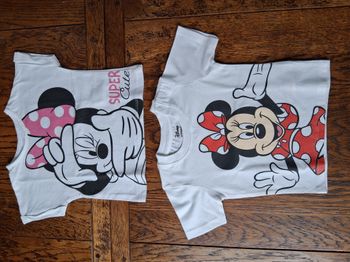 Lot de 2 t-shirts Minnie Disney