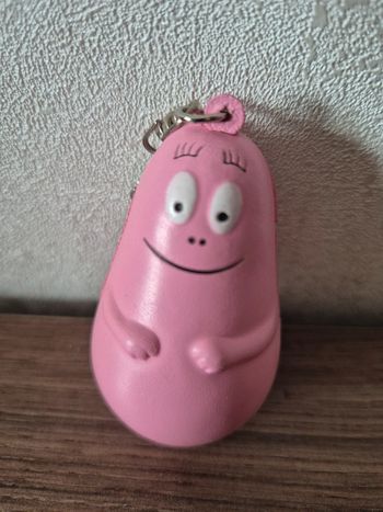 Porte clé Barbapapa en caoutchouc