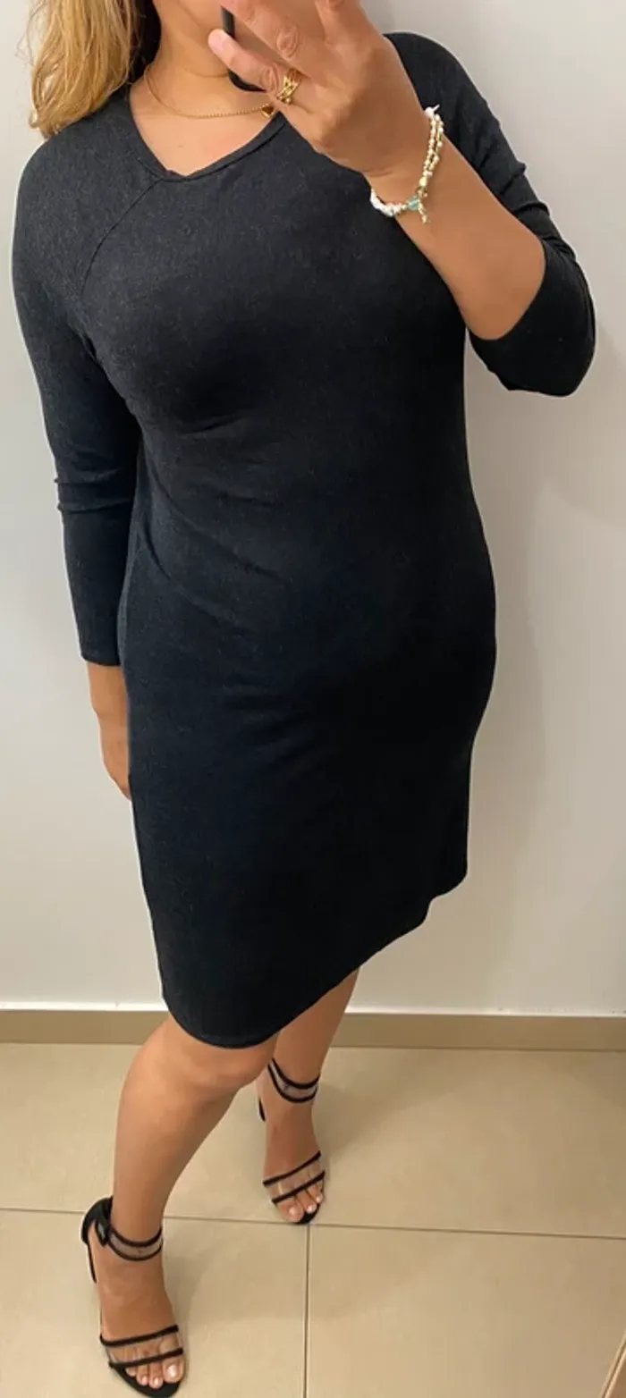 Superbe Robe Noire Ikks Taille 38 - photo numéro 4