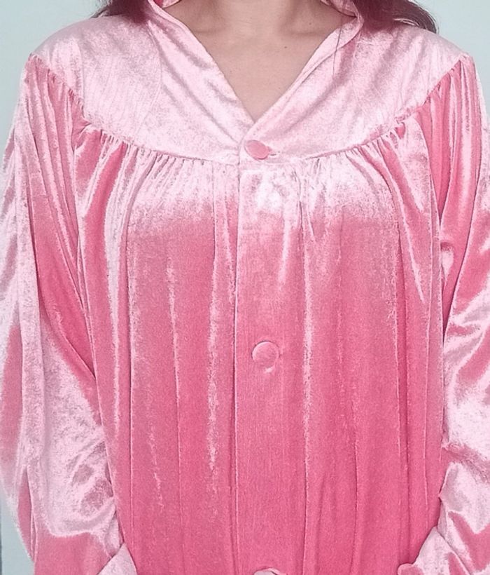 Chemise de nuit en velours vintage grande taille - photo numéro 5