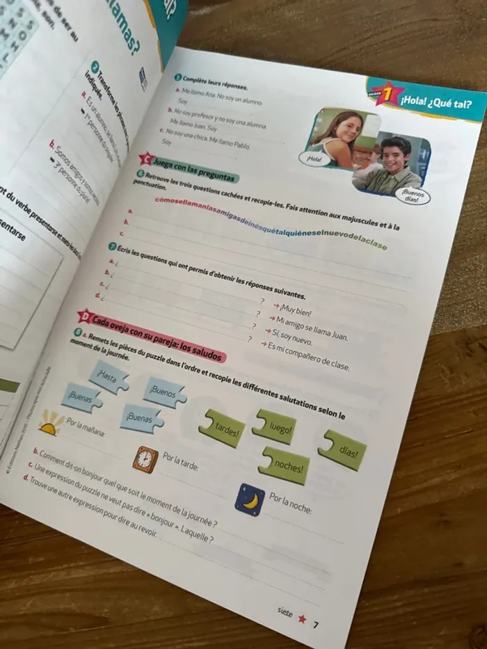 Livre cahier d’activité espagnol cinquième - photo numéro 5