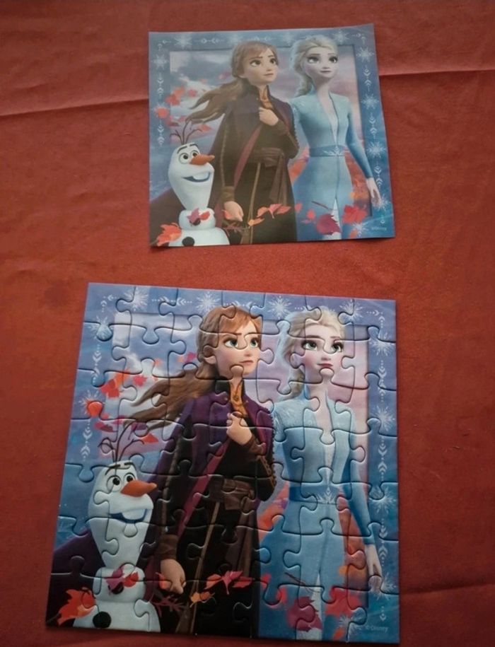 Puzzle 3x49 pièces reine des neiges - photo numéro 4