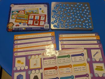 Jeu éducatif  "J'apprends les mots " avec des aimants