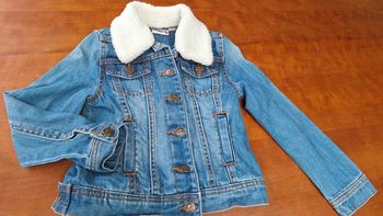 Veste mixte en jean creeks 5 ans col amovible
