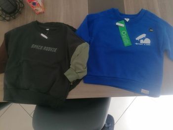 Lot de 2 sweats neuf taille 92 (2ans)