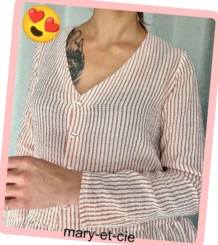 Blouse manches longues taille 34 - mademoiselle D - photo numéro 6