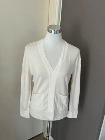 Max&moi pull fin en soie écru taille XS/34