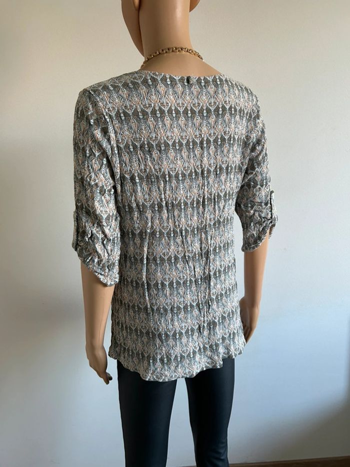 Blouse imprimée à manches courtes Armand Thiery taille 36 bon état - photo numéro 8