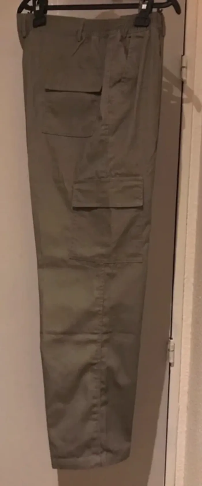 Pantalon linsong militaire kaki tissu taille L - photo numéro 2
