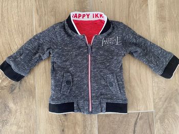 Gilet zippé réversible IKKS 12 mois etat neuf