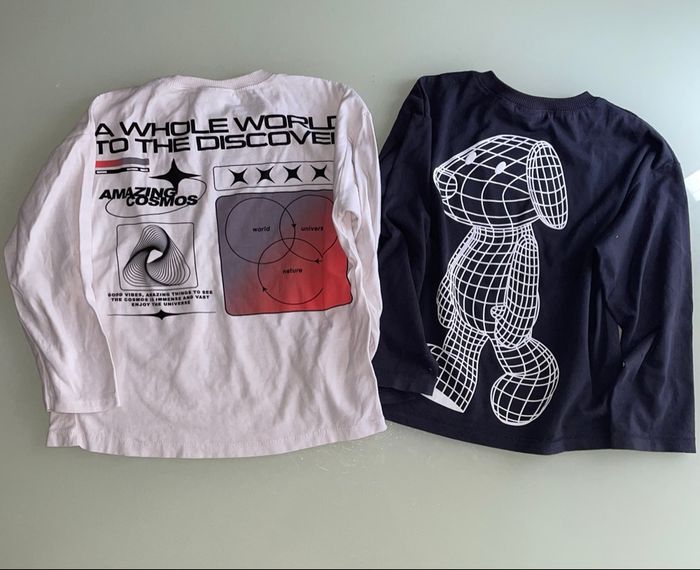 Lot de t-shirt manches longues Zara - photo numéro 3