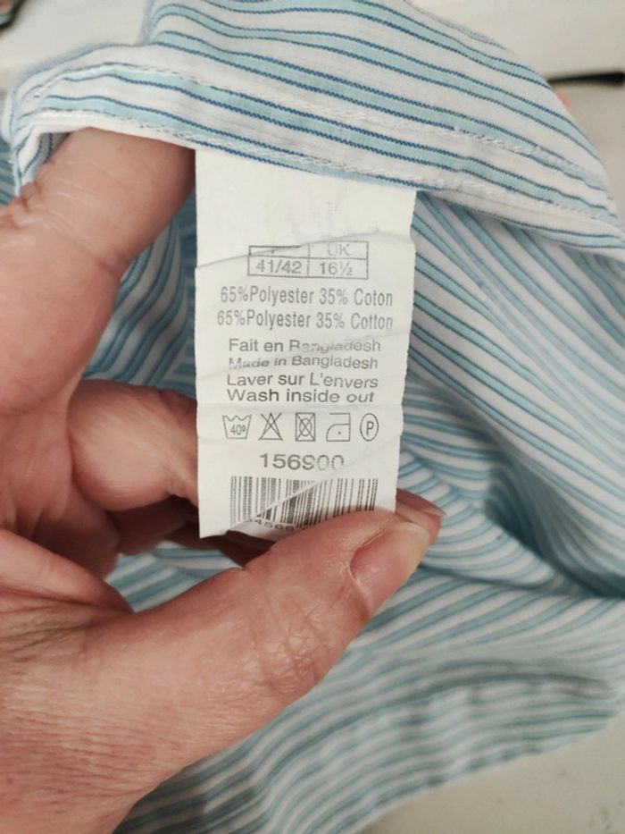 Chemise rayée homme 41-42 - photo numéro 9