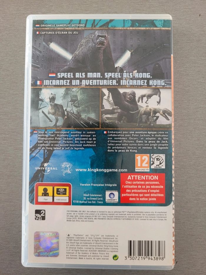 Jeux vidéo PSP essentials King Kong - photo numéro 2