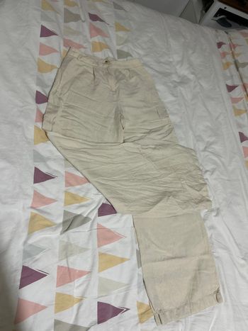 Pantalon lin taille 34