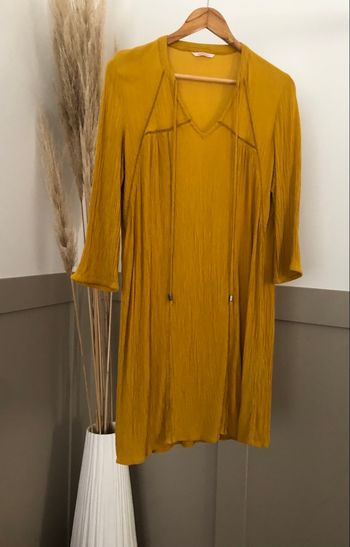 Robe bohème moutarde camaïeu 38