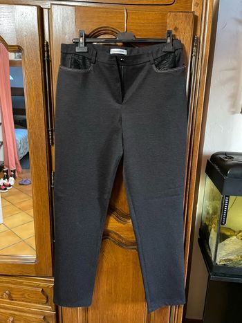 Pantalon gris chine 44 Christine Laure