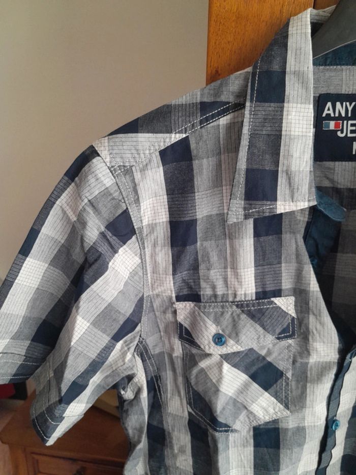 Chemise homme effet jeans - photo numéro 4