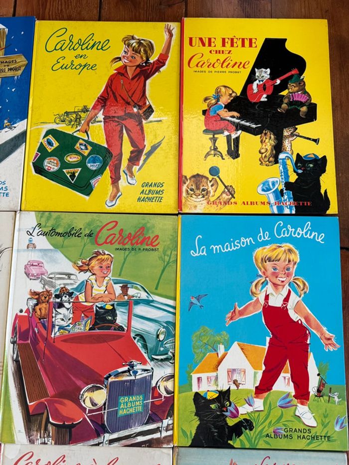 Lot de 14 livres Caroline anciens TBE - Grands albums Hachette Pierre Probst couleurs - photo numéro 9