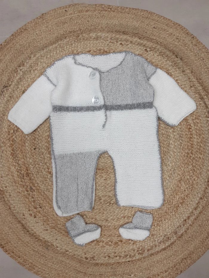 Combipilote en maille et chaussons