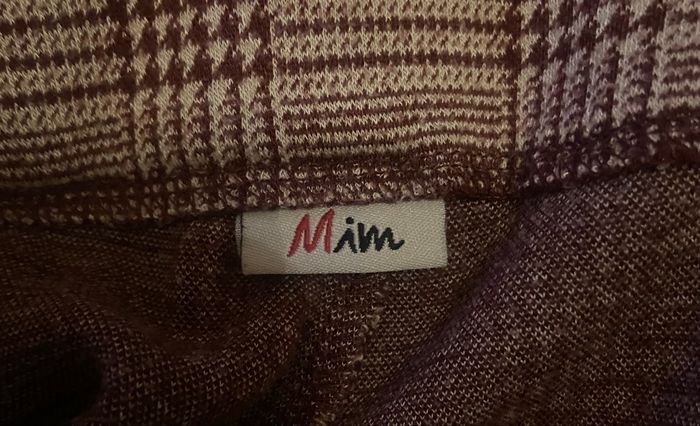 Pantalon/legging »Mim »bordeaux et blanc - photo numéro 7