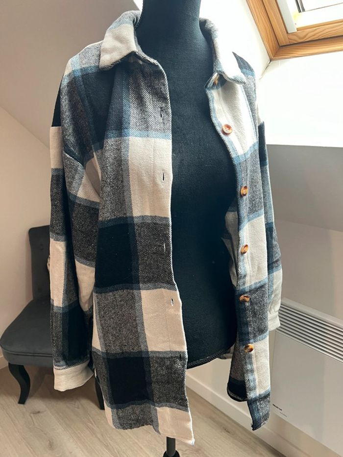 Veste chemise à carreaux