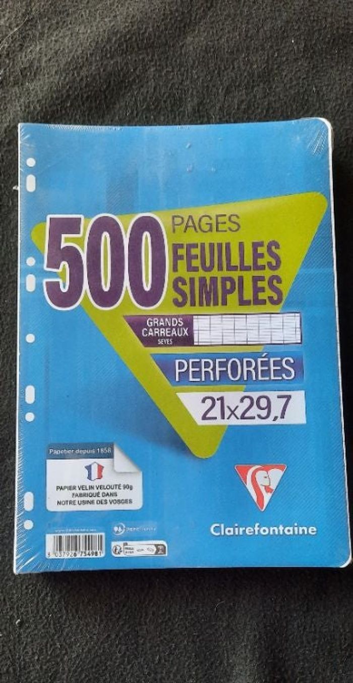 Feuilles simples clairefontaine
