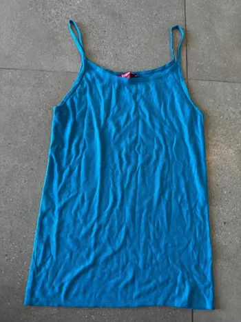 Débardeur bleu dorothée bis, taille 2 (M), très bon état