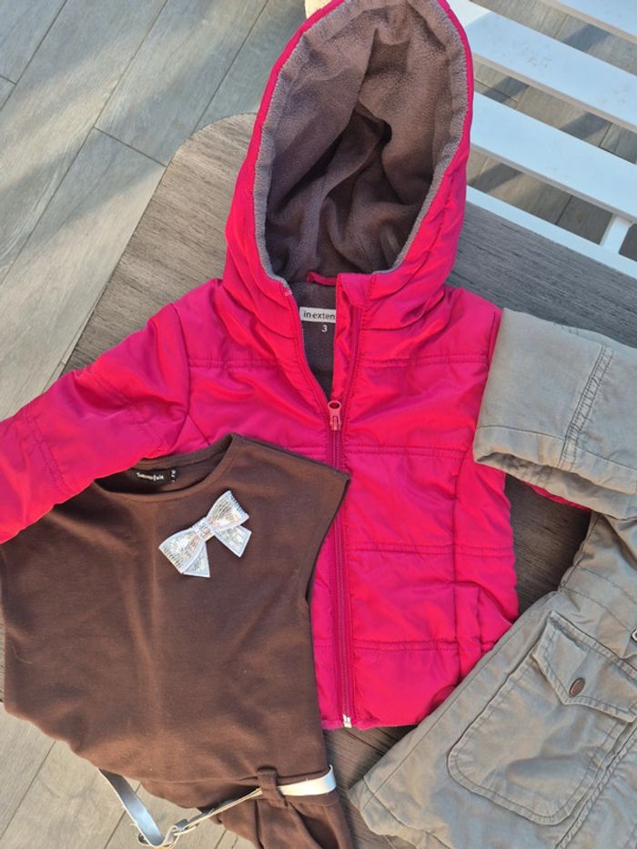 Lot fille 3 ans - vestes pantalons robe - photo numéro 4