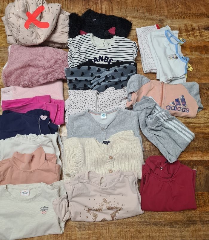 Lot vêtements fille 86cm 18 24 mois 24 pièces - photo numéro 10