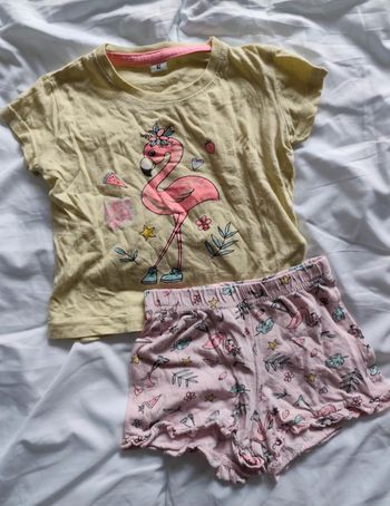 Pyjashort Flamand rose 🦄 Taille 92 cm 
